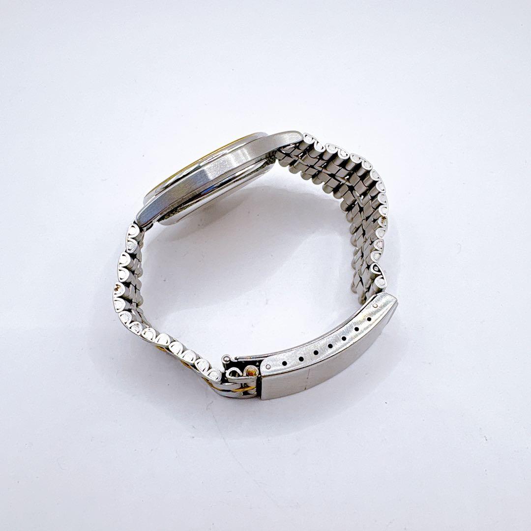 稼働品 DUGENA ドゥゲナ 自動巻き ツートン ホワイト文字盤 腕時計