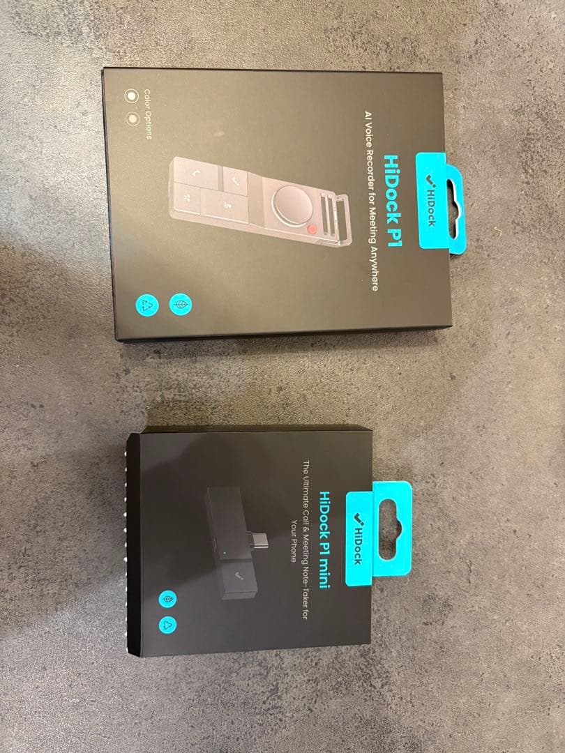 L*9様 HiDock P1 AIボイスレコーダー グレー P1＋P1 mini