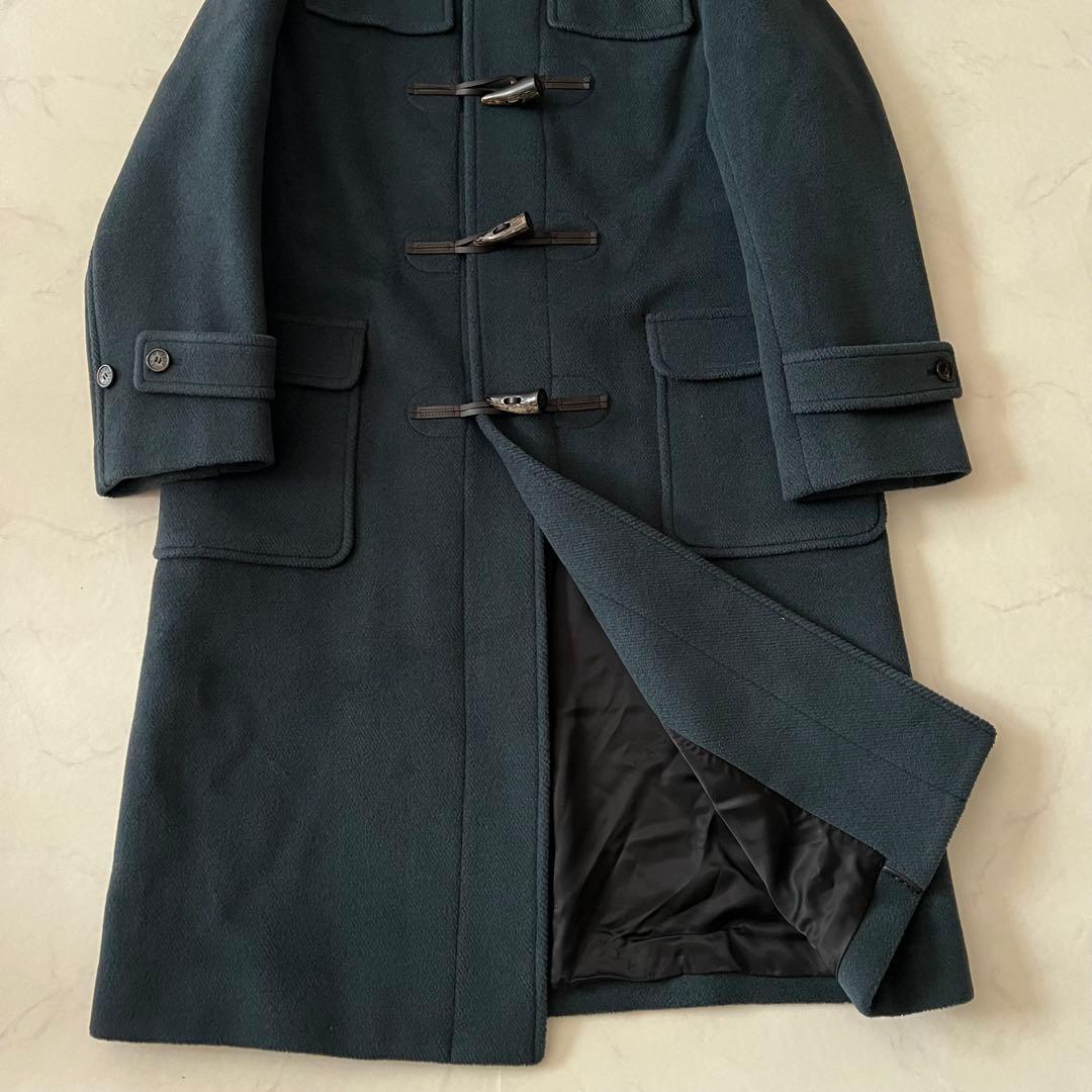 マッキントッシュ 大きいサイズ 46 ロング丈 ダッフルコート ウール 深緑
