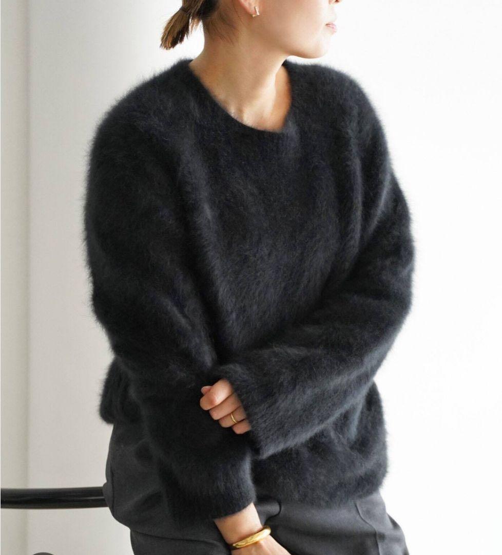 everyday i like. fluffy sweater ラクーン ニット