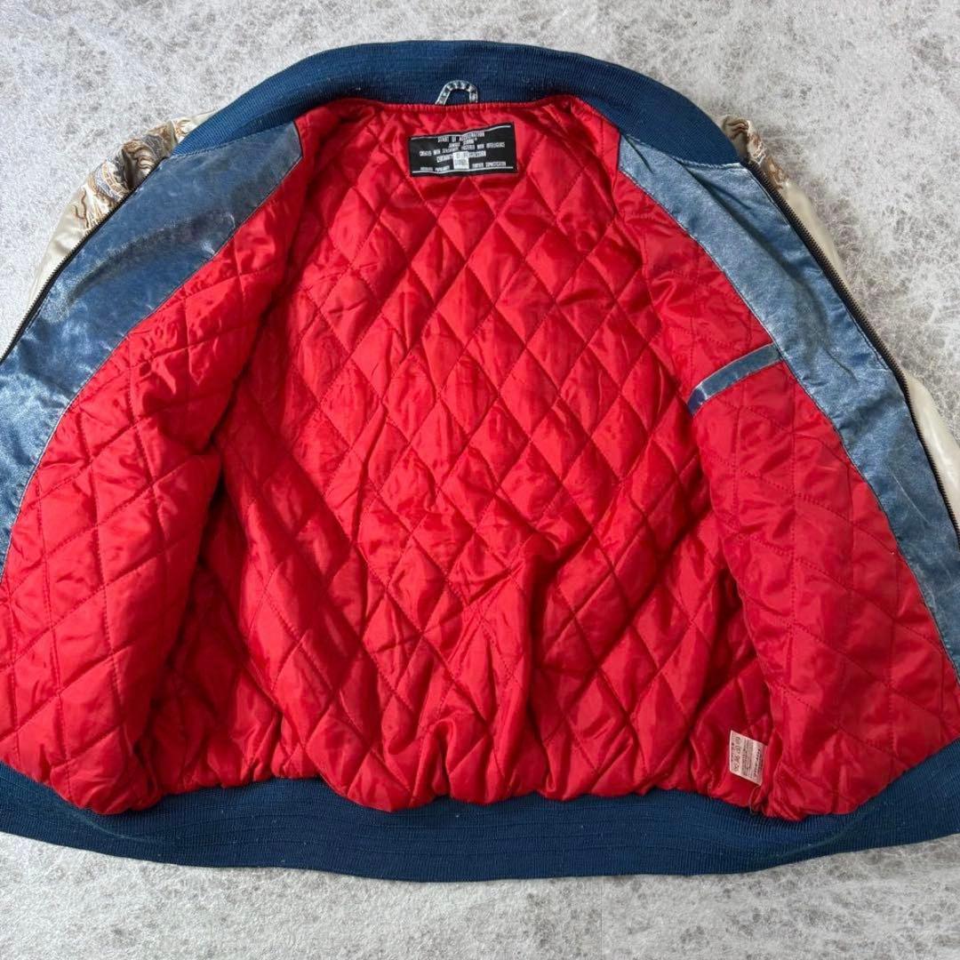 ち*ゃ様 希少 JUNGLE STORM スカジャン龍 YOKOSUKA インデ