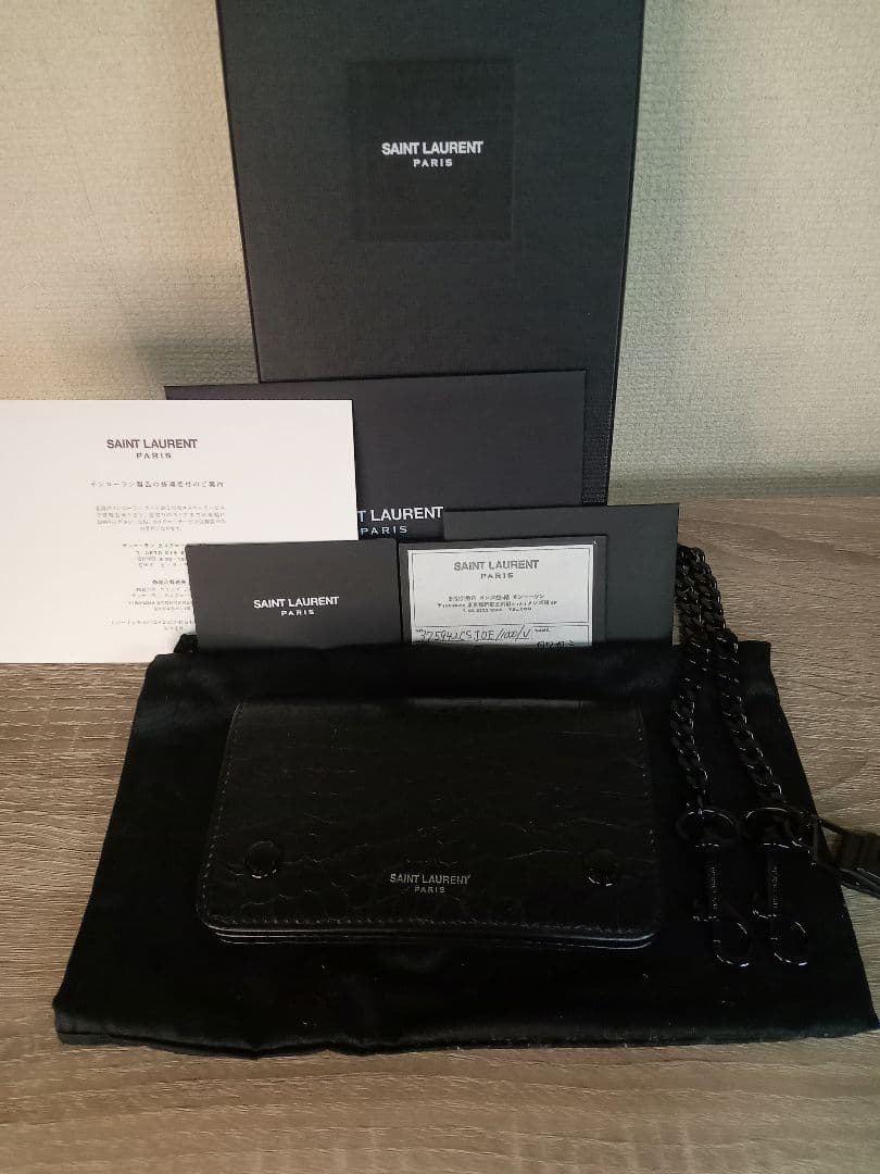 値下げ正規品✨️SAINT LAURENT PARIS✨️ 長財布　箱、保証書付