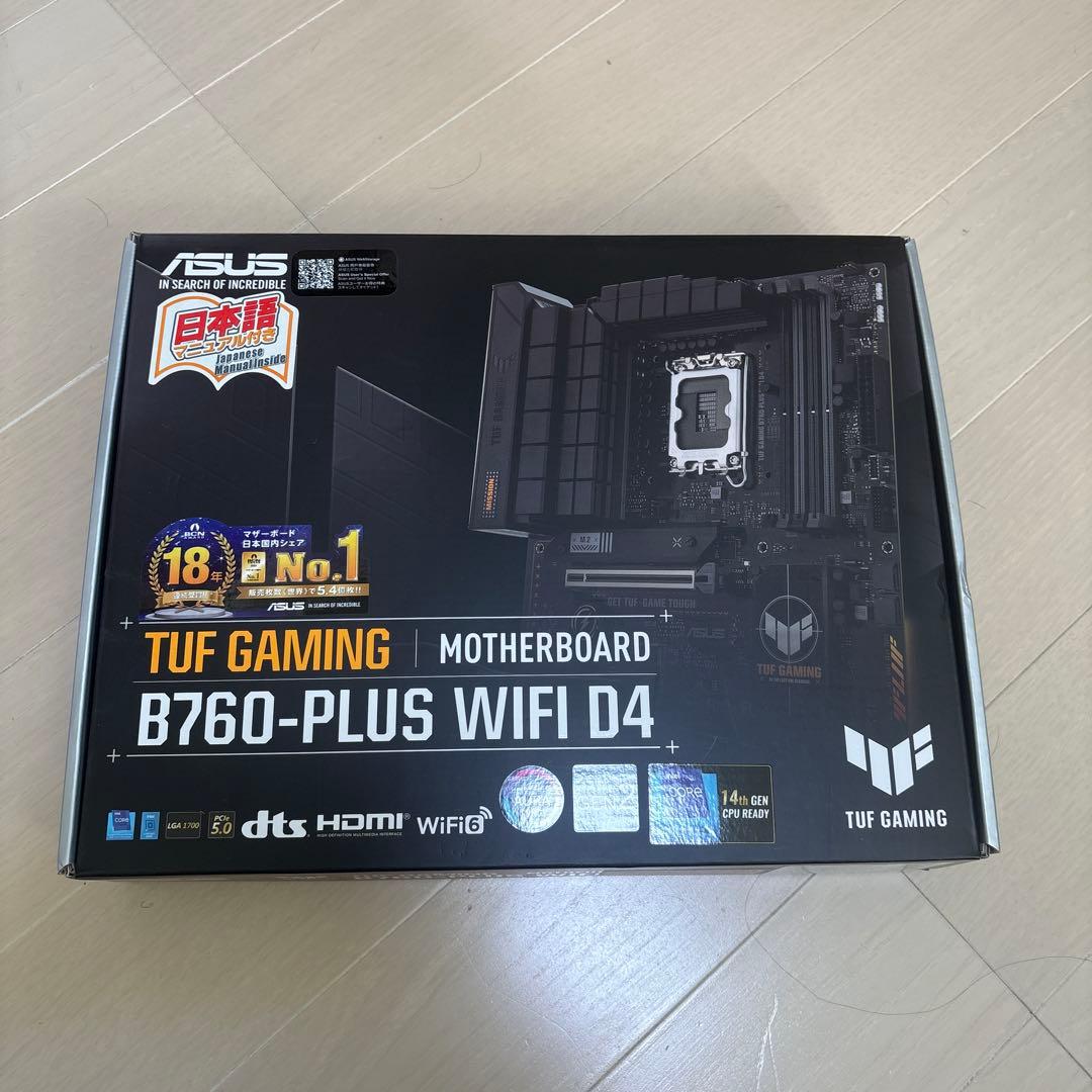 マザーボード ASUSTUF B760-PLUS WIFID4