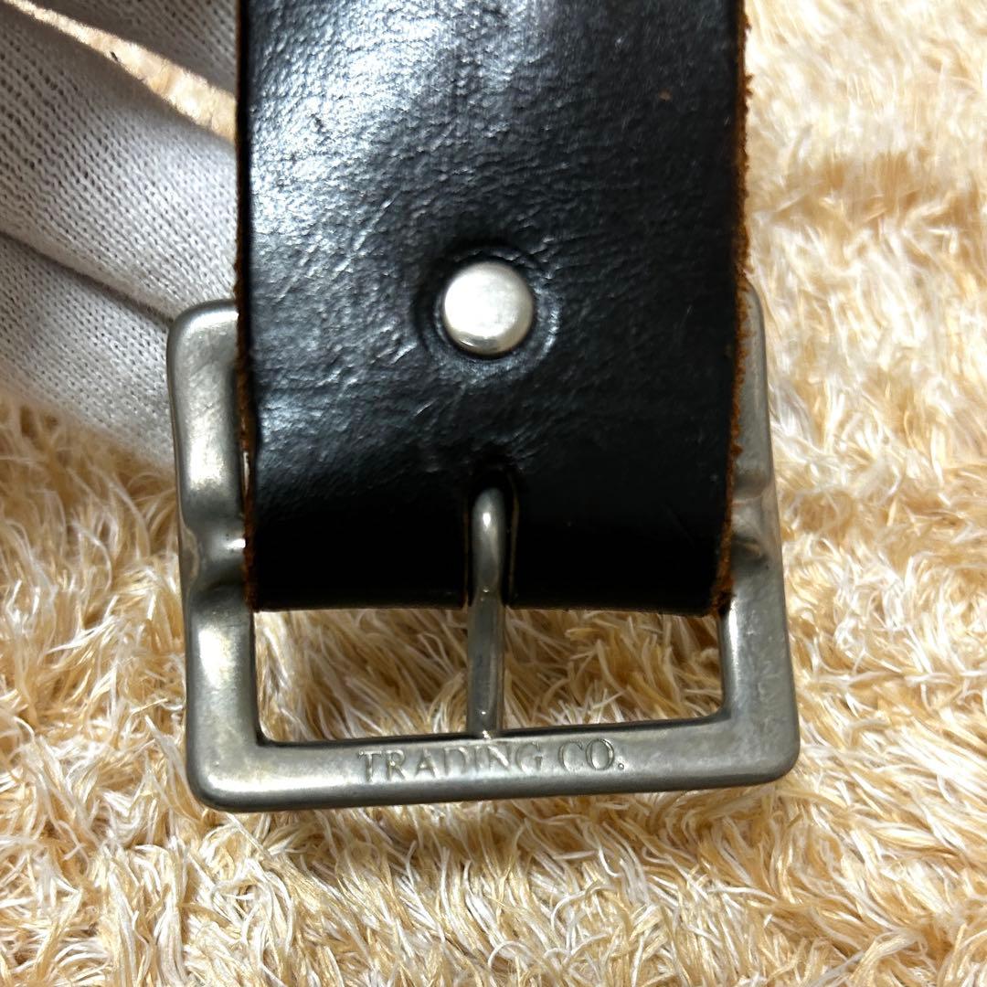 美品✨ HTC スタッズ 5連 ピラミッド ベルト レザー ブラック 34