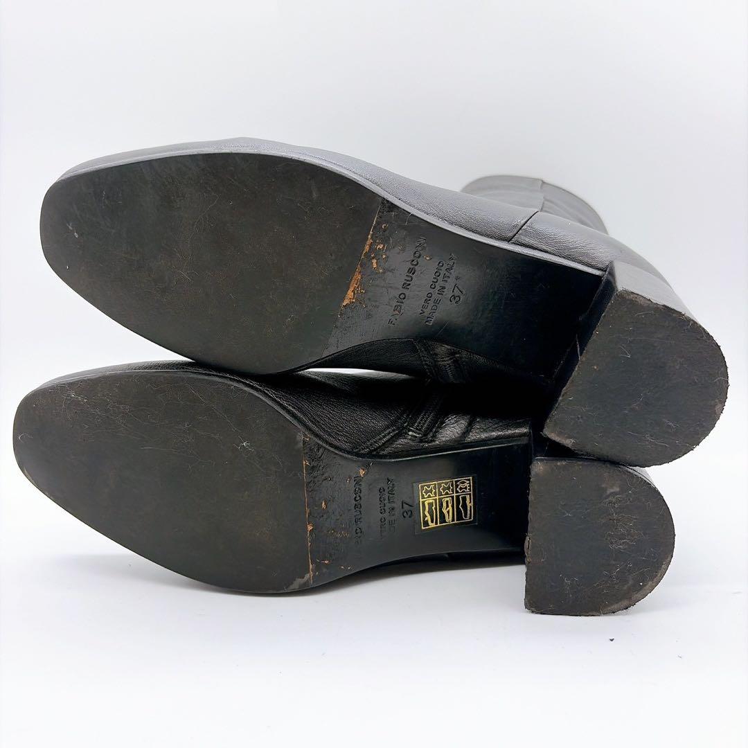 FABIO RUSCONI ファビオルスコーニ 37 ショートブーツ ブラック