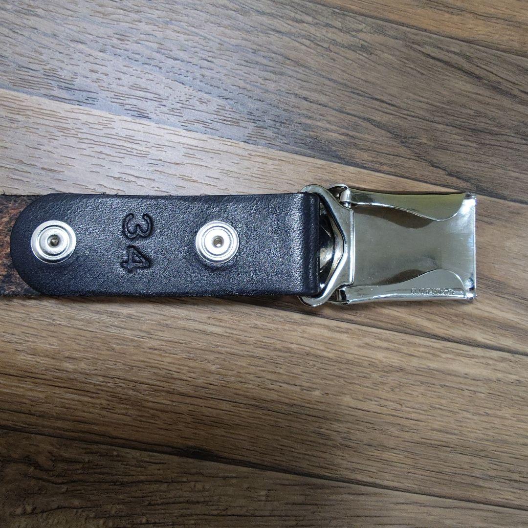 『美品』GLAD HAND & Co. 黒 レザーベルト 34