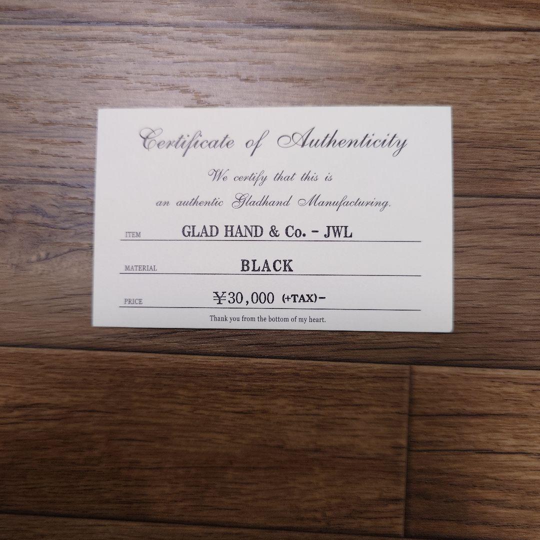 『美品』GLAD HAND & Co. 黒 レザーベルト 34