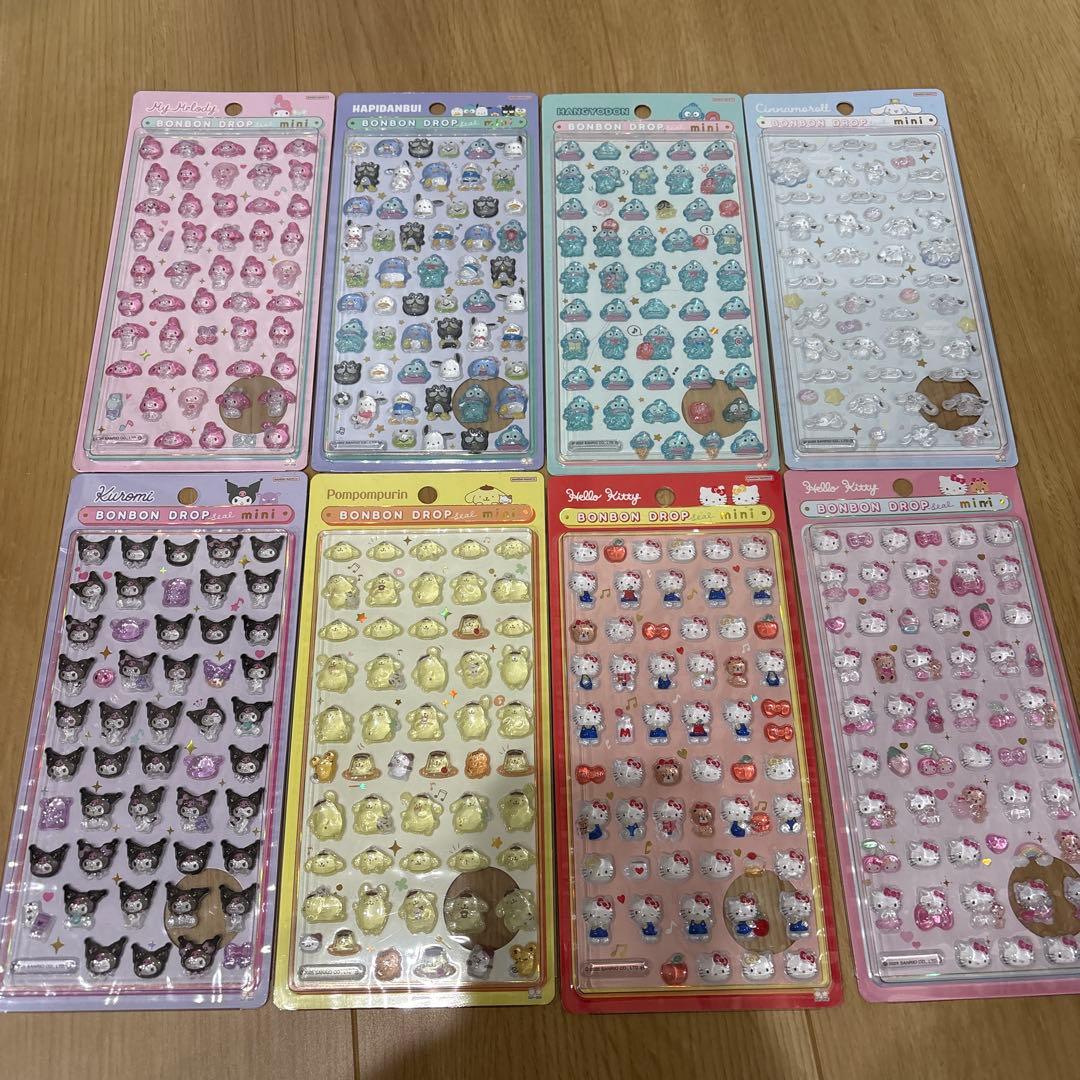 雪*様 【国内正規品】ボンボンドロップシールミニ　サンリオ　8枚セット