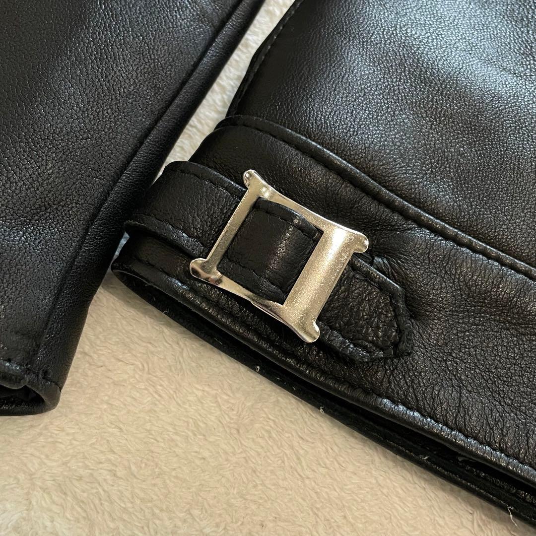 666 LEATHER WEAR レザージャケット ライダース 羊革 黒 英国製