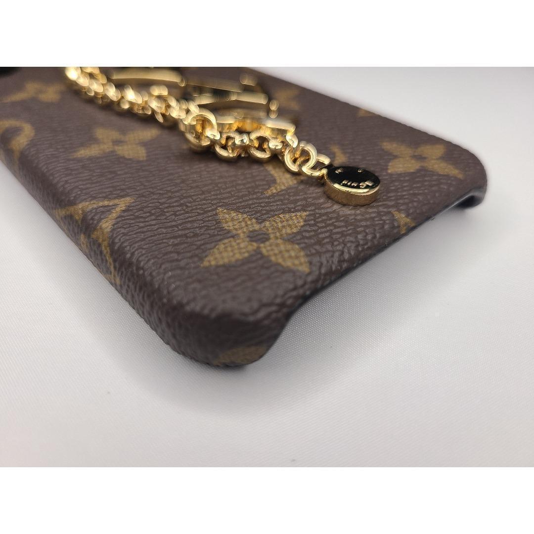 ルイヴィトン モノグラム iPhoneケース X/XS チェーン チャーム