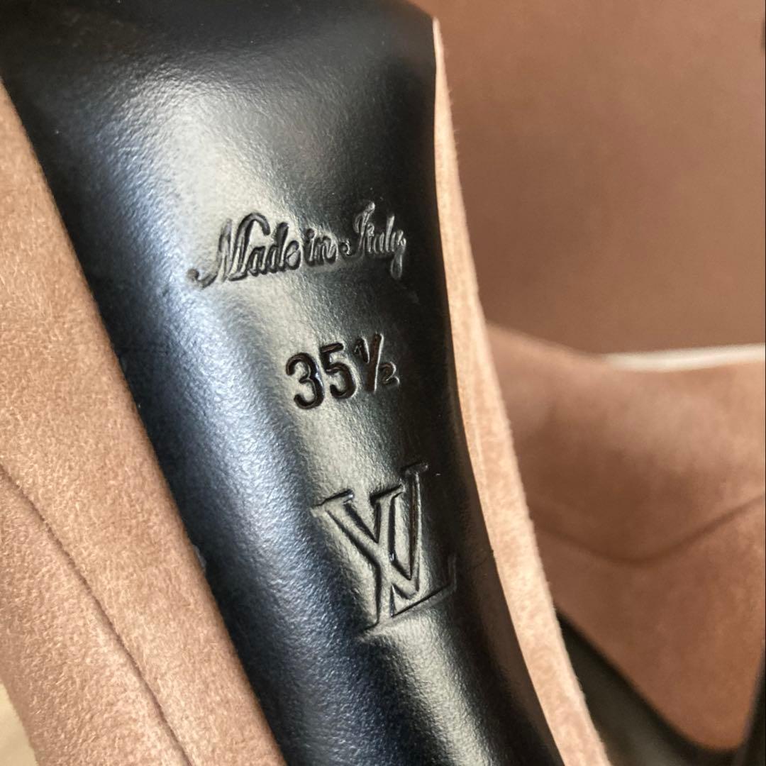 いちご LOUIS VUITTON 新品同様 パンプス 厚底 バイカラー