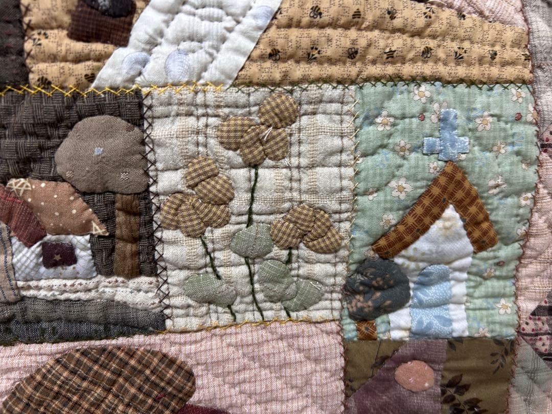 田舎風のタペストリー(^_^)パッチワーク＆ハンドメイド