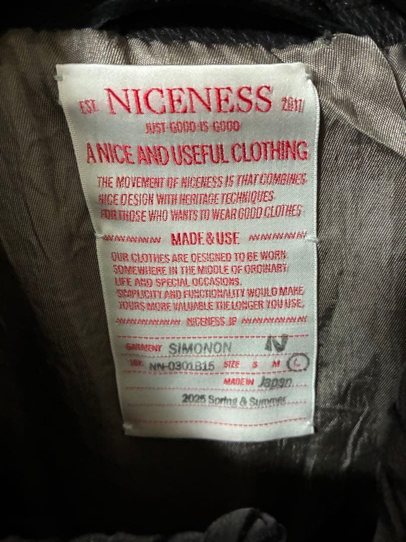 NICENESS 25ss SIMONON チョアレザージャケット