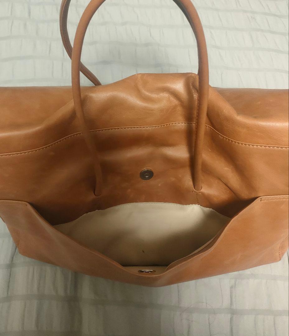 ウィムガゼット Hoaw. 牛革 フラップボストンバッグ ヴィンテージ加工