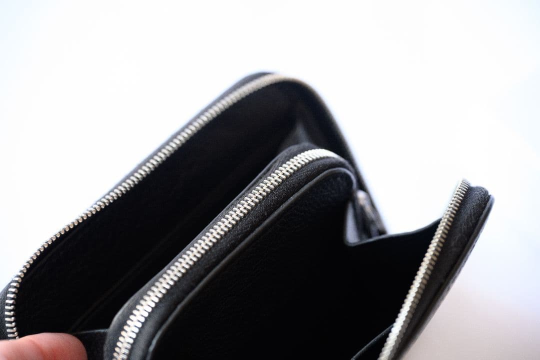 aeta ラウンドウォレット　black