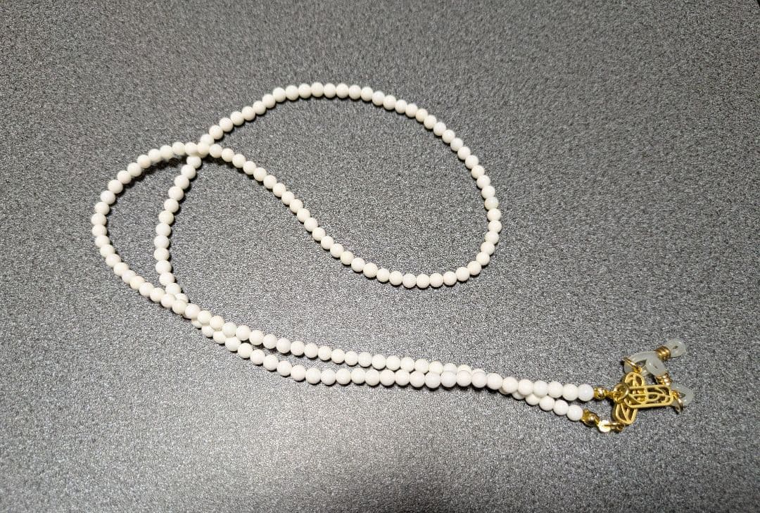 アクセサリー SOSHIOTSUKI Juzu Glasses Chain WHITE