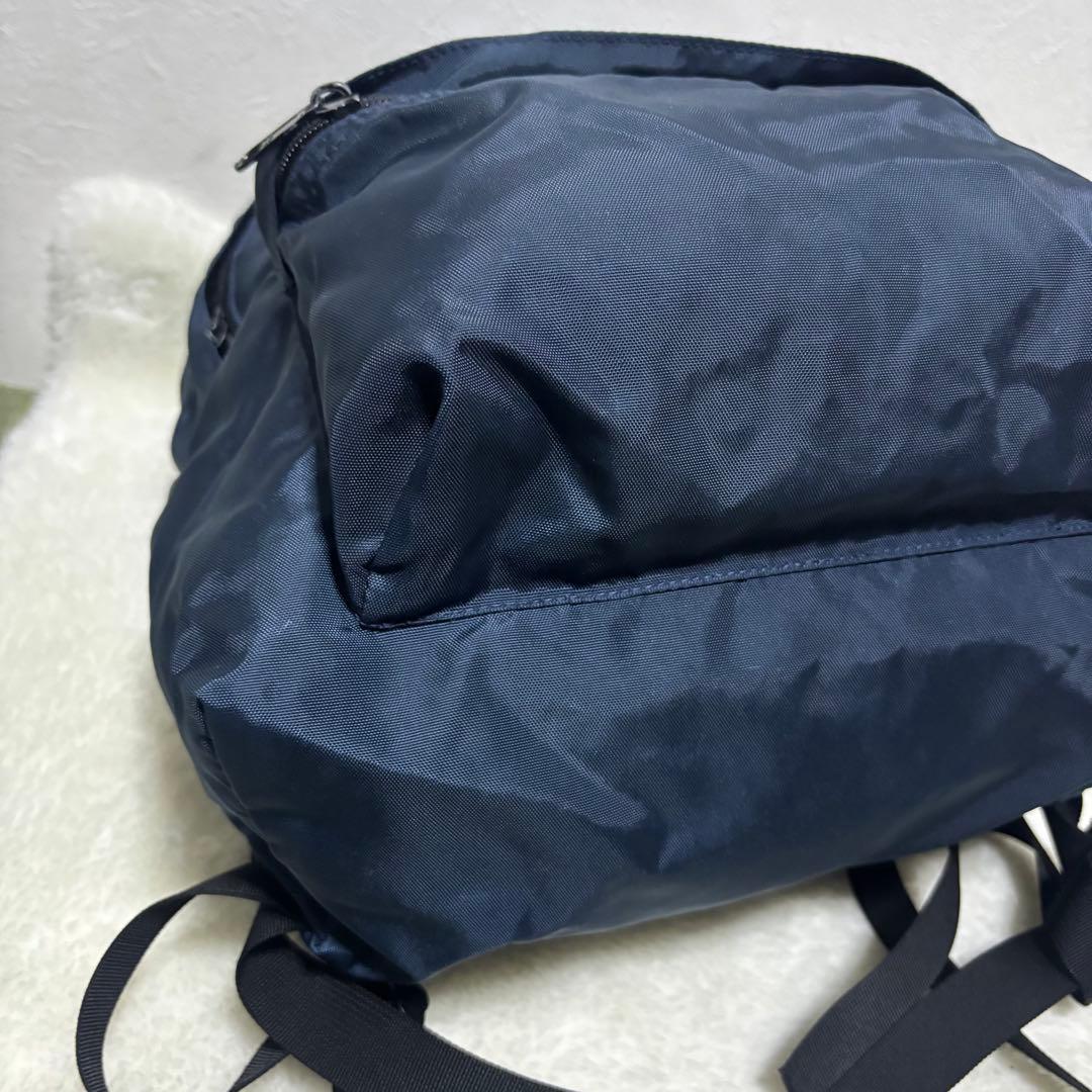 希少　エルベシャプリエ　978N デイパック　リュック　ナイロン　ネイビー