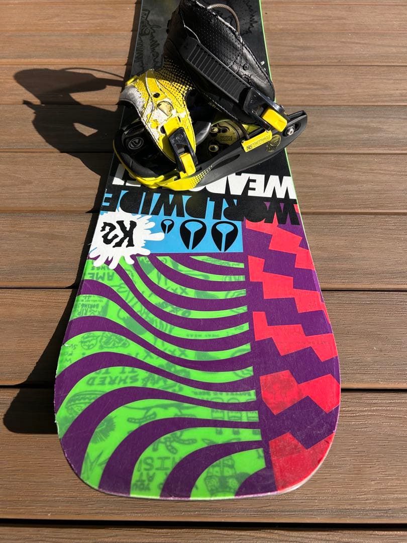 【値下】K2 スノーボード バインディング付きセット