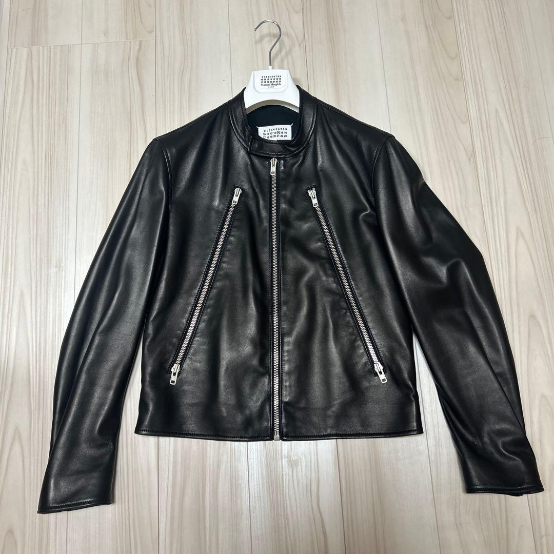 メゾンマルジェラ　シングルライダースジャケット