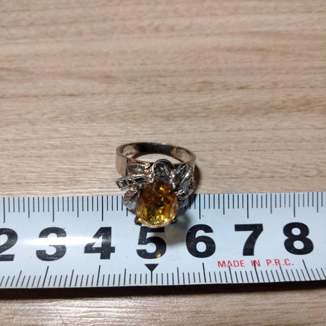 デザイン トパーズ リング サイズ12