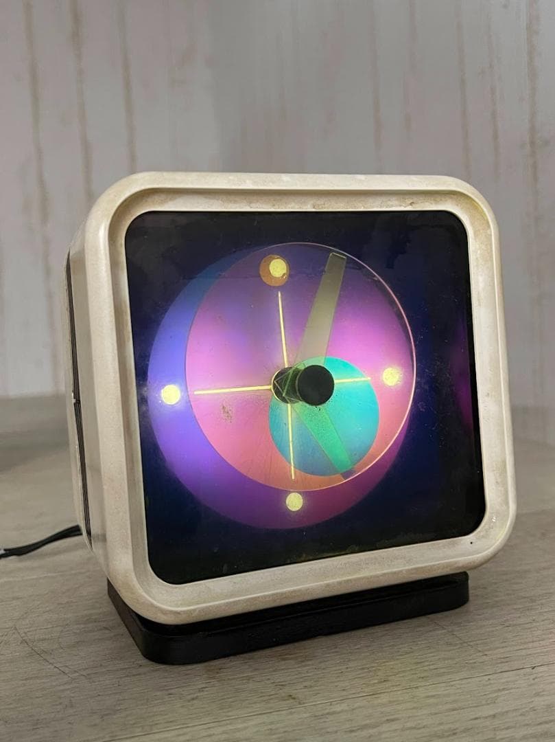 当時物 下田電機 スペクトラム SPR-11 分光時計 スペースエイジ 通電確認