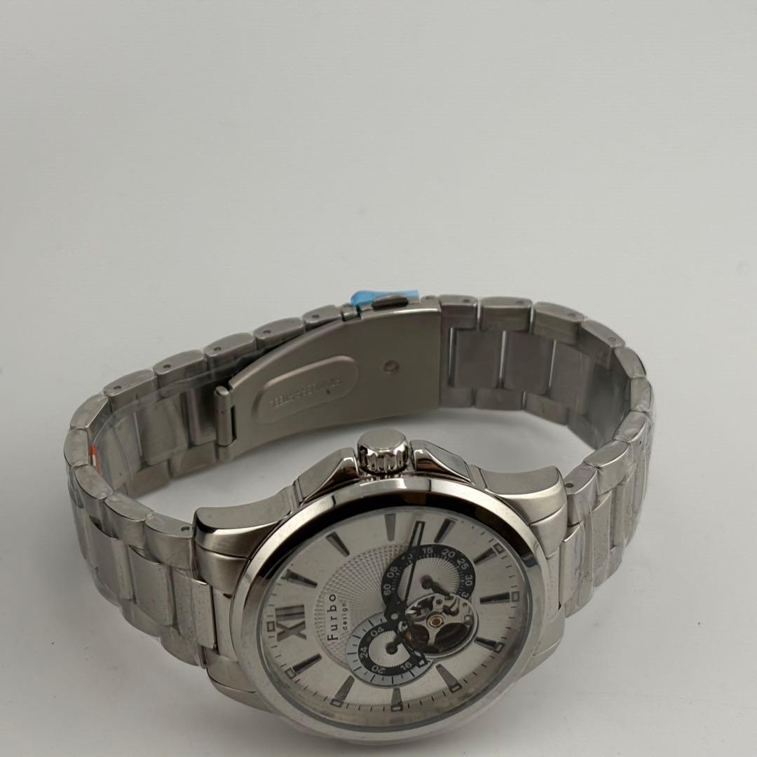 【新品未使用】フルボ　自動巻　ホワイト　箱付　スケルトン