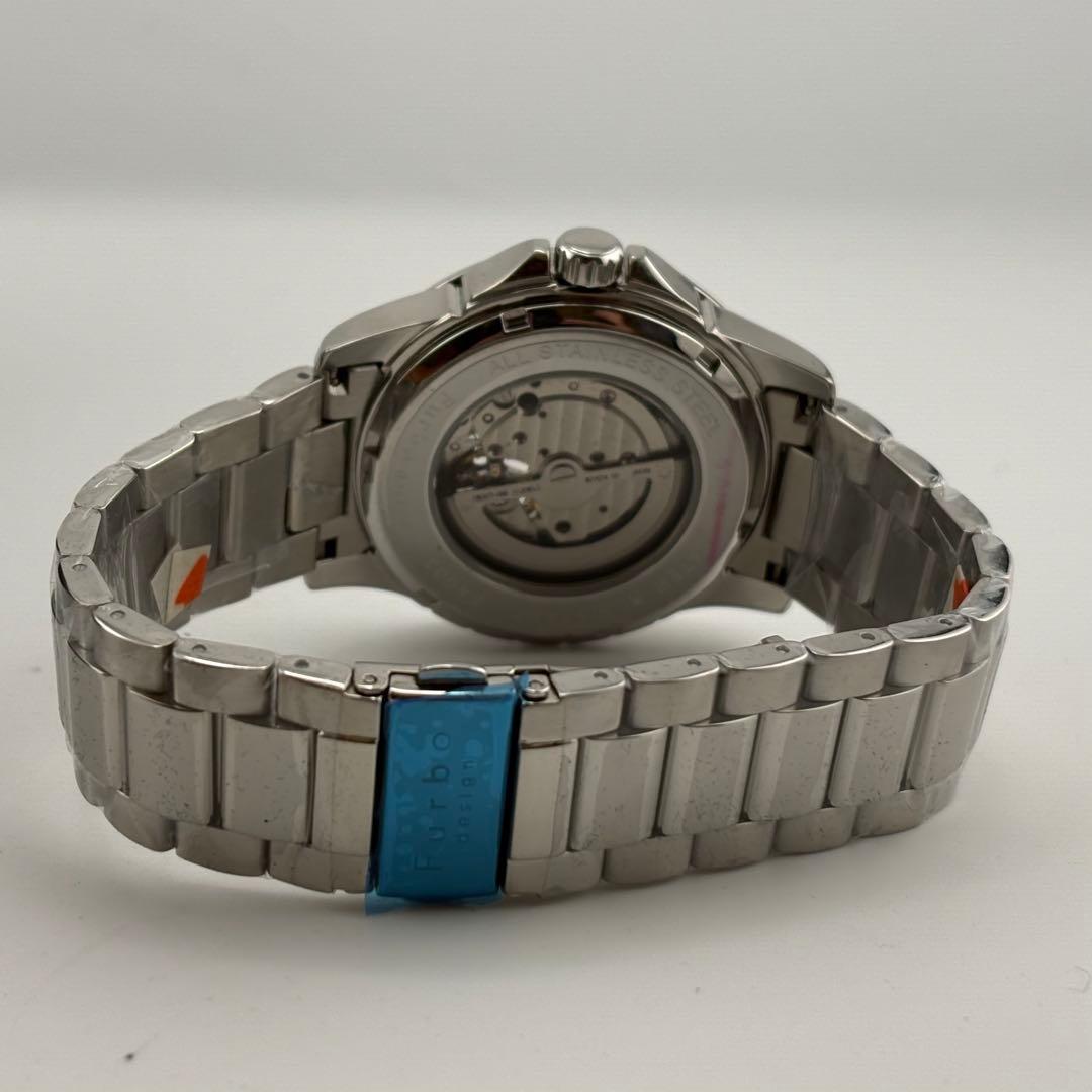 【新品未使用】フルボ　自動巻　ホワイト　箱付　スケルトン