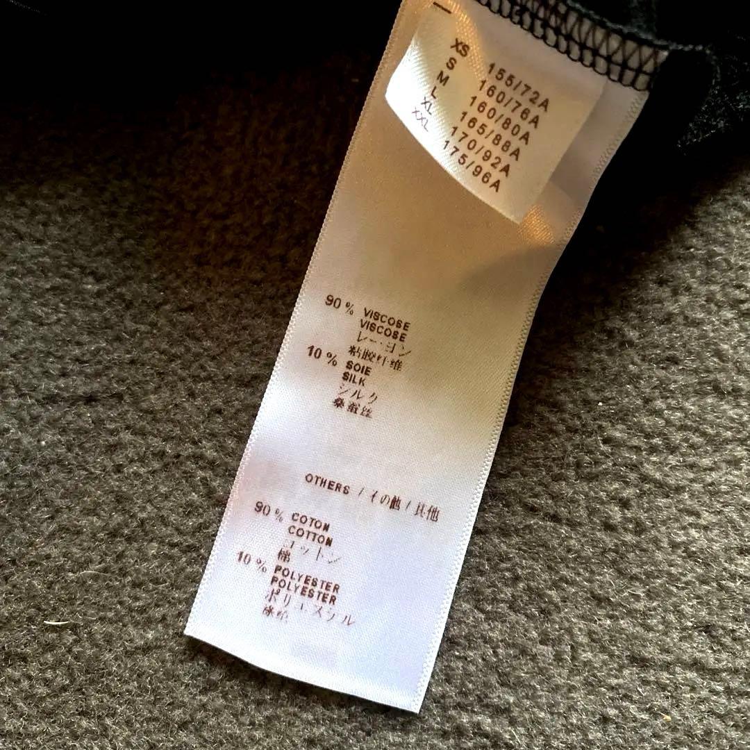 【試着のみ　極美品】シルク混　ルイヴィトンブラウスブラック　Ｌサイズ　黒　レア品