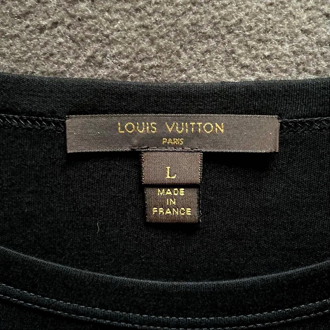 【試着のみ　極美品】シルク混　ルイヴィトンブラウスブラック　Ｌサイズ　黒　レア品