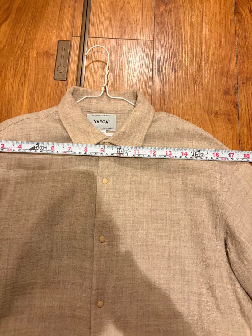 YAECA コンフォートシャツ エクストラワイド ウール シャツ
