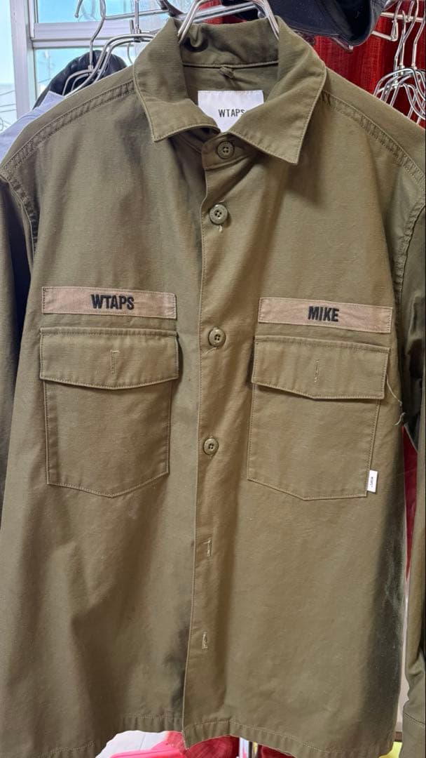 WTAPS CBW / LS / COTTON. SATINユーティリティシャツ