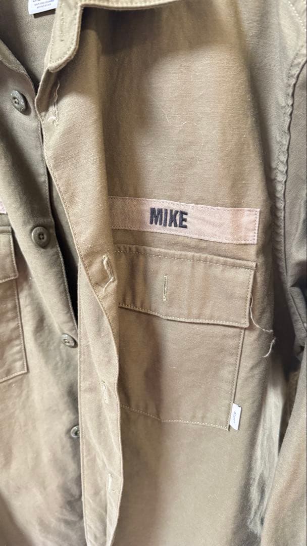 WTAPS CBW / LS / COTTON. SATINユーティリティシャツ