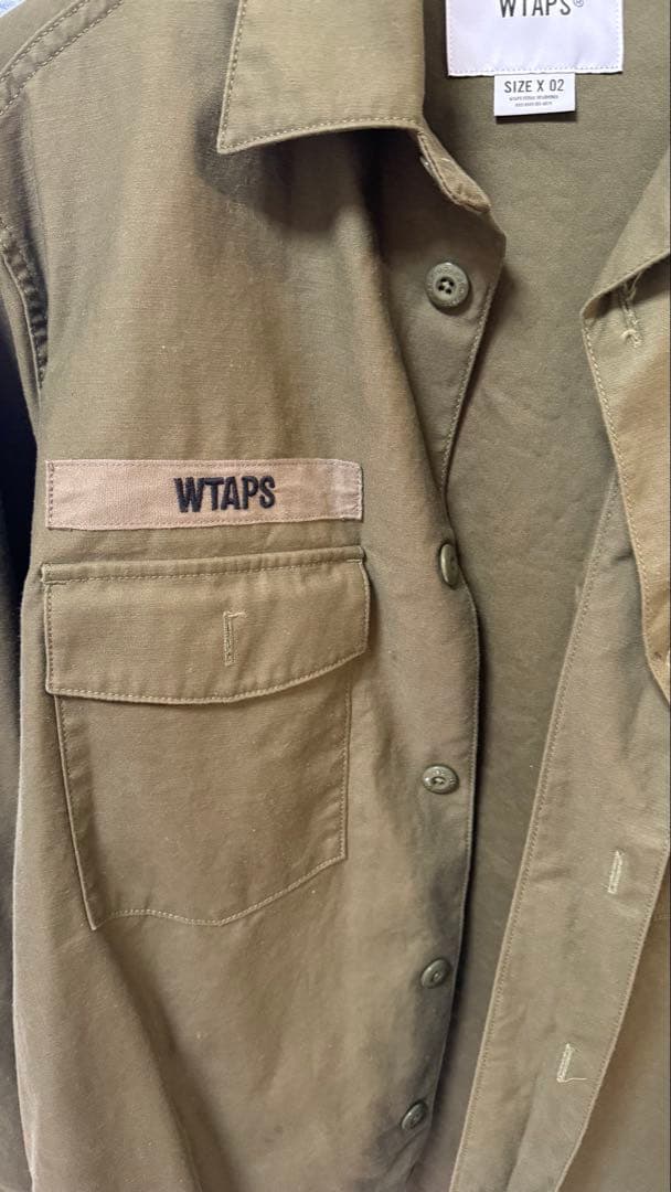 WTAPS CBW / LS / COTTON. SATINユーティリティシャツ