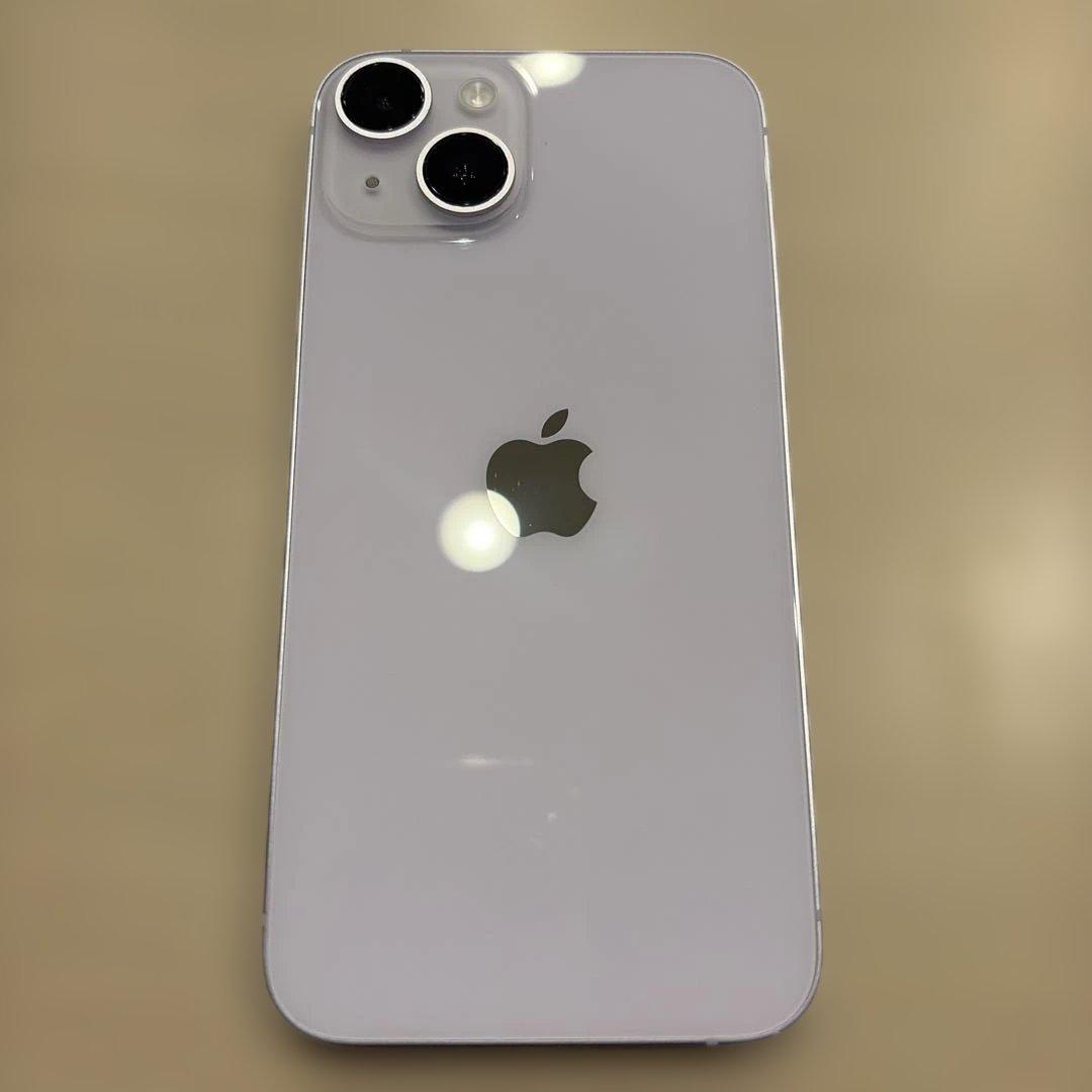 【美品】Apple iPhone 14 パープル256GB