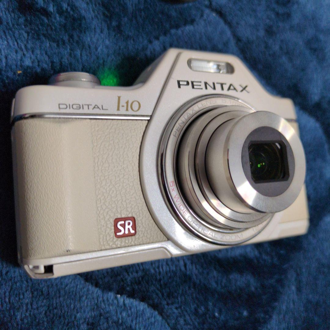 動作確認済　PENTAX　I-10　コンパクトデジタルカメラ　レトロ　充電器付
