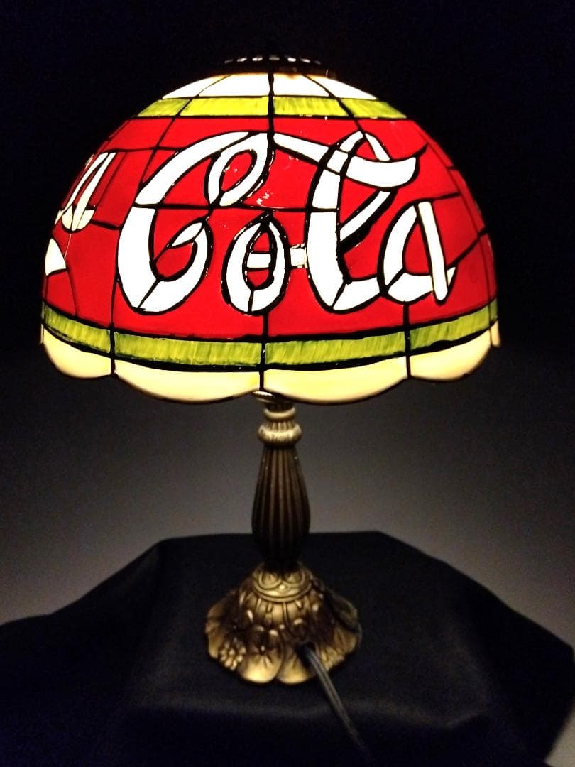 【アンティーク】コカ・コーラ　ティファニー　テーブルランプ