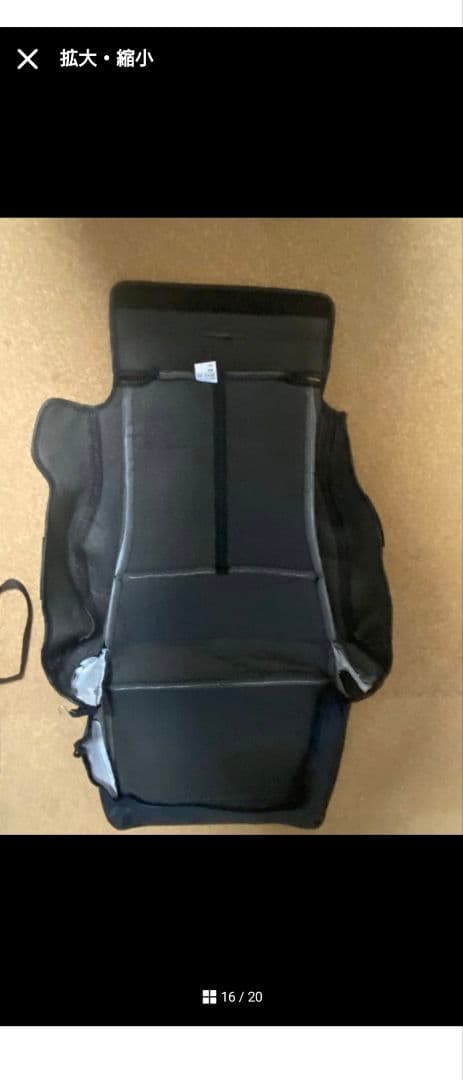 合皮シートカバー黒　アルファード・ヴェルファイア20系７人乗り用　ジャンク