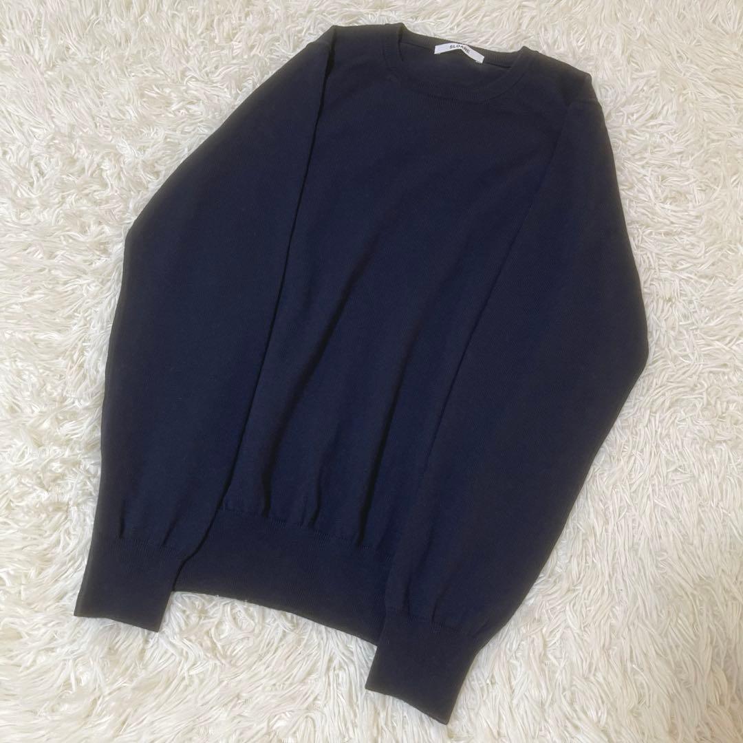 SLOANE　スローン　4G天竺 エクストラファインメリノウール クルーネック