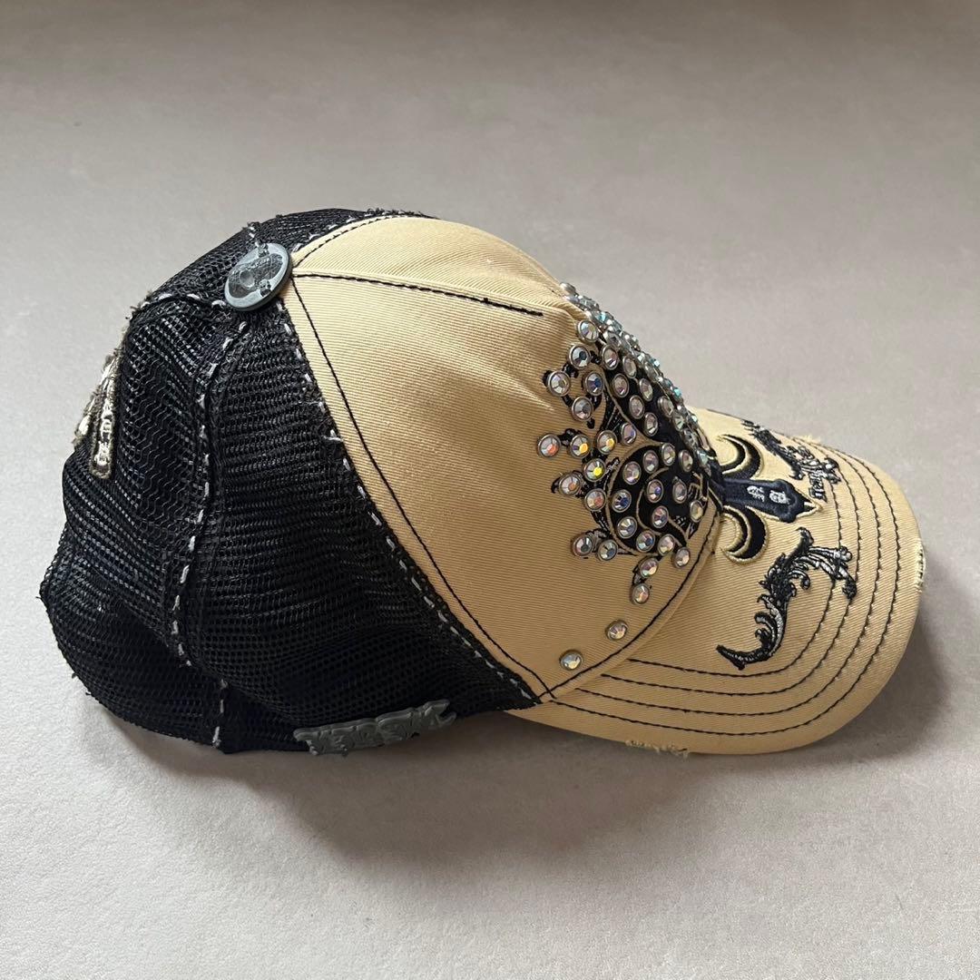 00s archive 希少 グランジ y2k スタッズ クロス ラインストーン