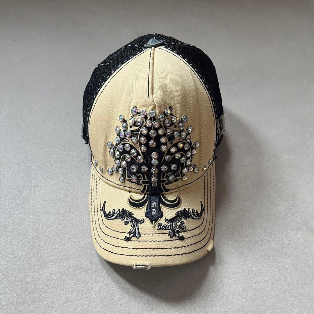 00s archive 希少 グランジ y2k スタッズ クロス ラインストーン