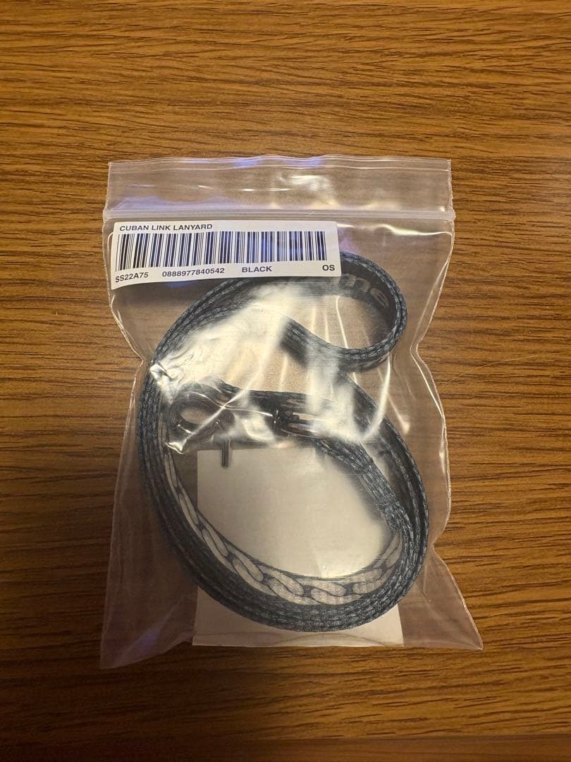 Supreme Cuban Links Lanyard ブラック