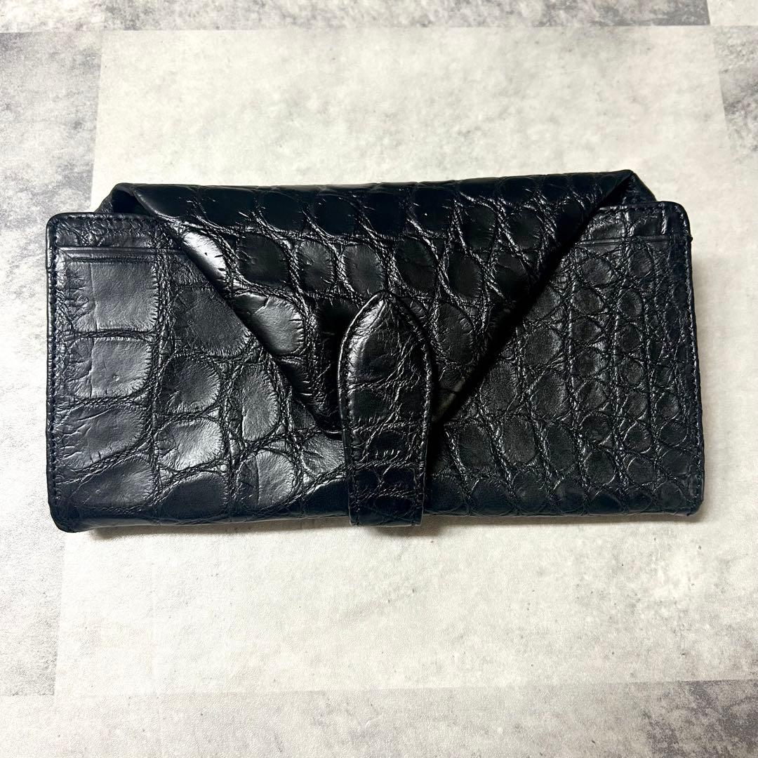 JRA公認 nordfiume ギャルソンウォレット 長財布 ソフトクロコ