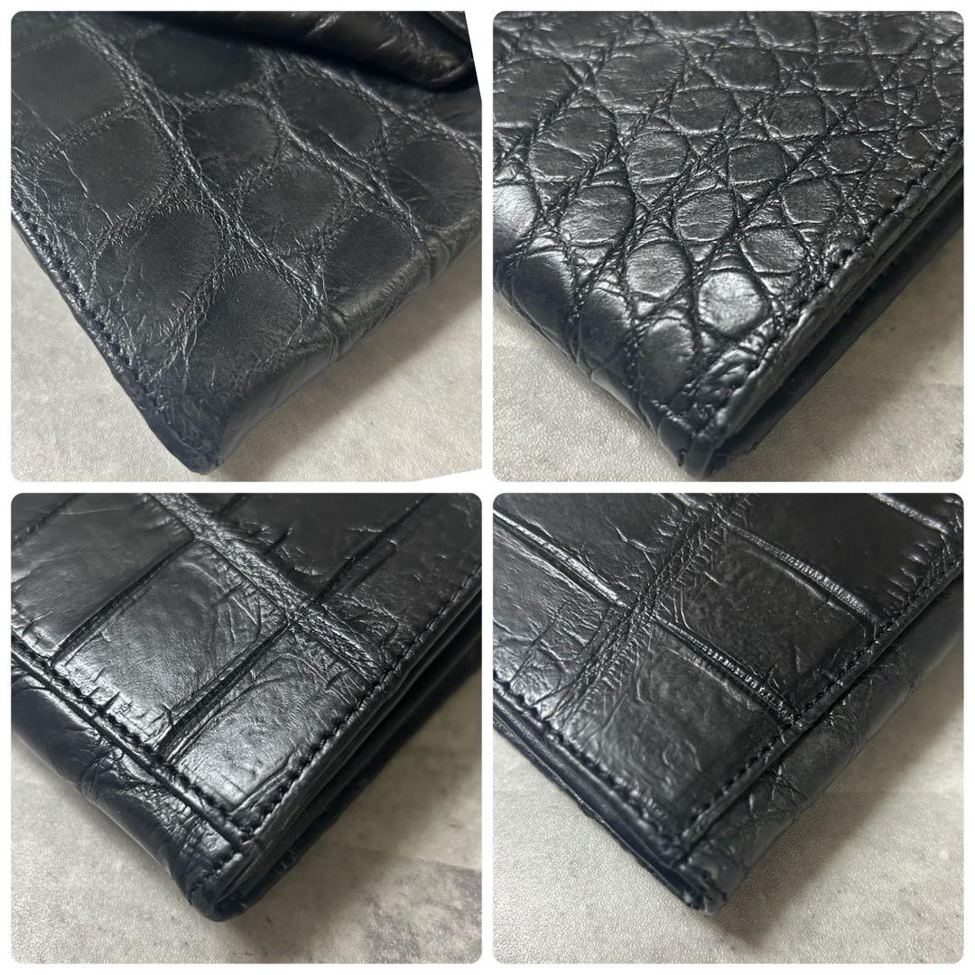 JRA公認 nordfiume ギャルソンウォレット 長財布 ソフトクロコ