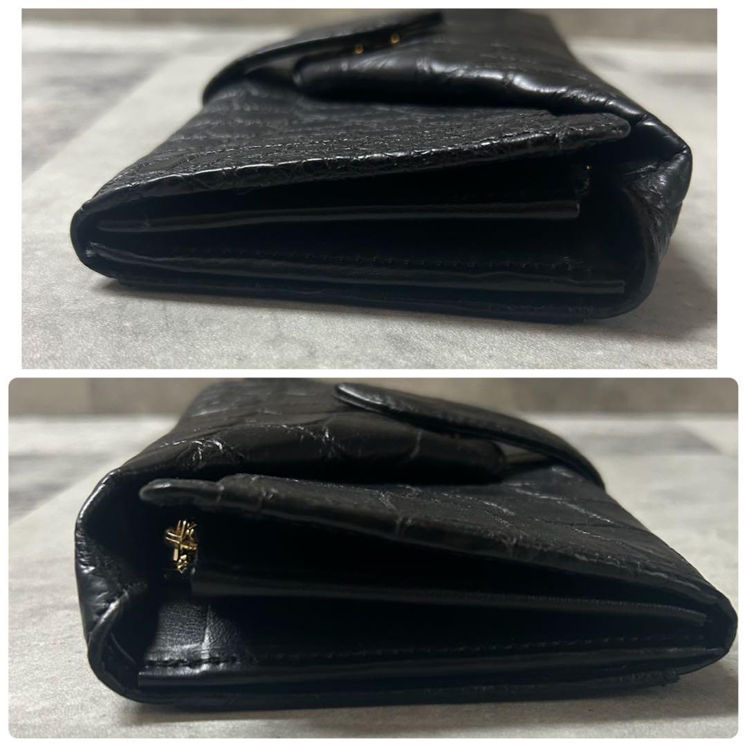 JRA公認 nordfiume ギャルソンウォレット 長財布 ソフトクロコ