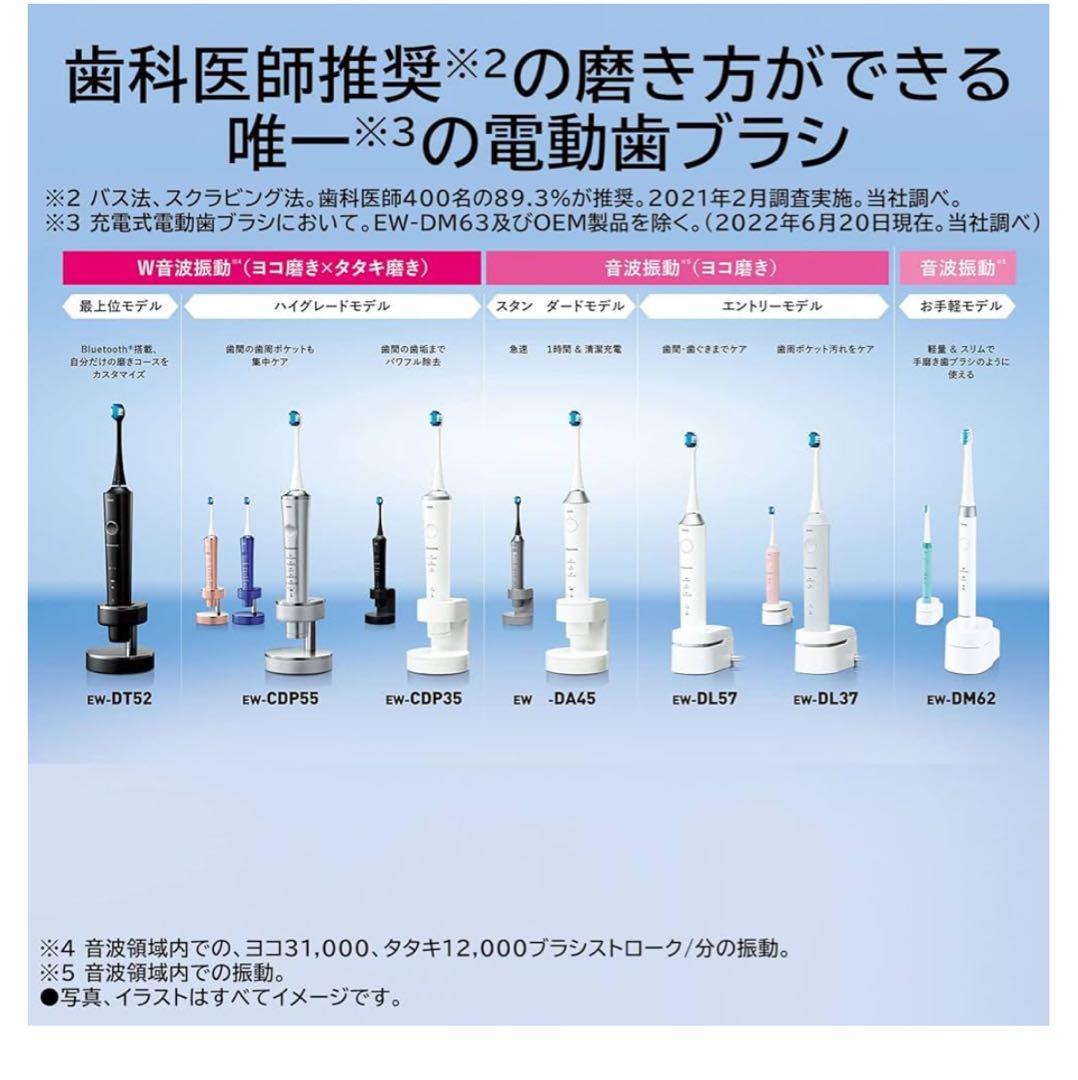 電動歯ブラシ Panasonic EW-CDP35-W