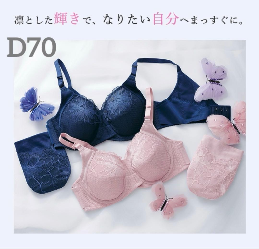 シャルレ＊美意識ブラジャー＊D70＊ネイビー、ピンク定価10560円