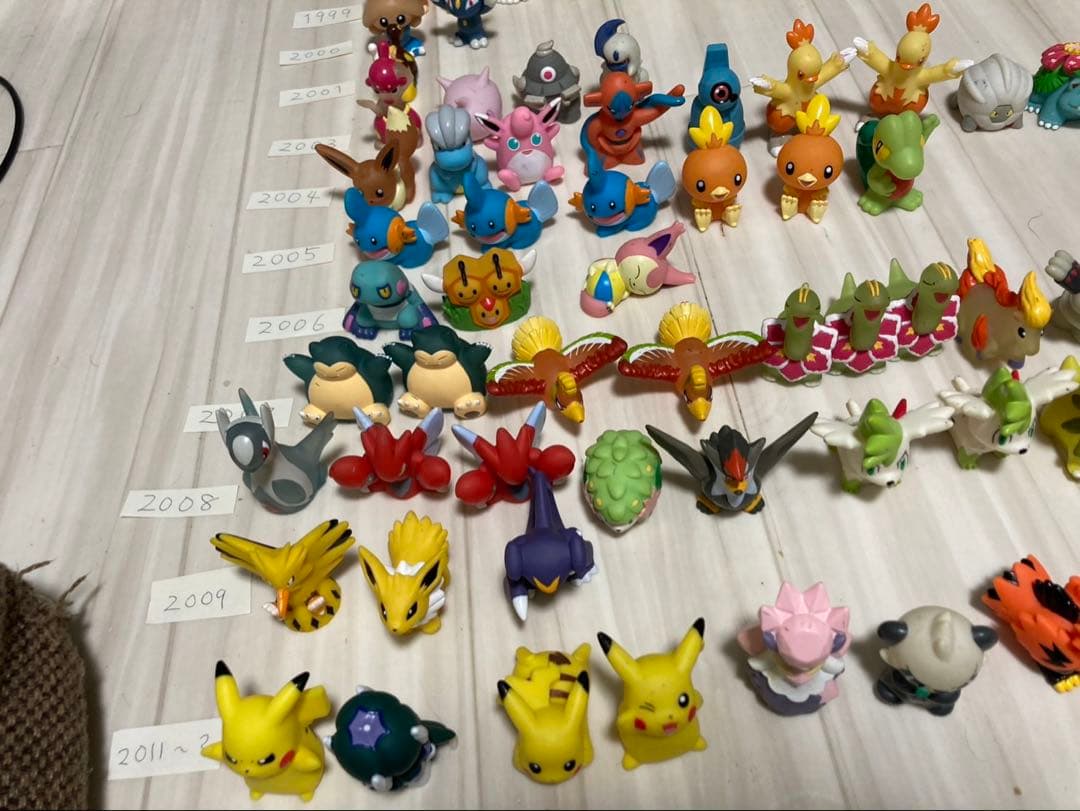 ポケモン 指人形 まとめ91体｜1996年〜2012？年 初期あり クリア14体