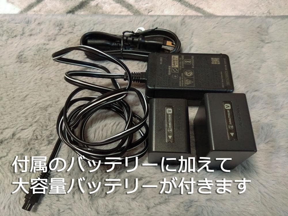 美品 SONY FDR-AX700 ビデオカメラ CPL・大容量バッテリーセット