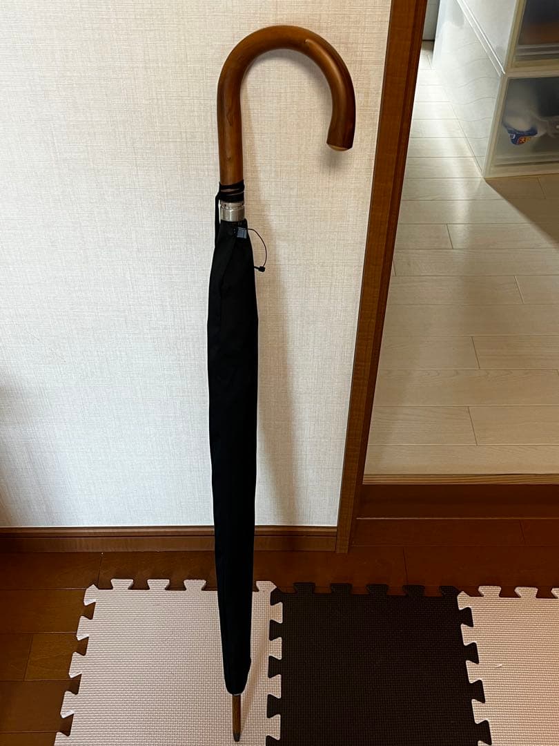 く*も様 新品未使用　トンボ洋傘前原光榮商店　紳士用　ストライプブラック　ストラ