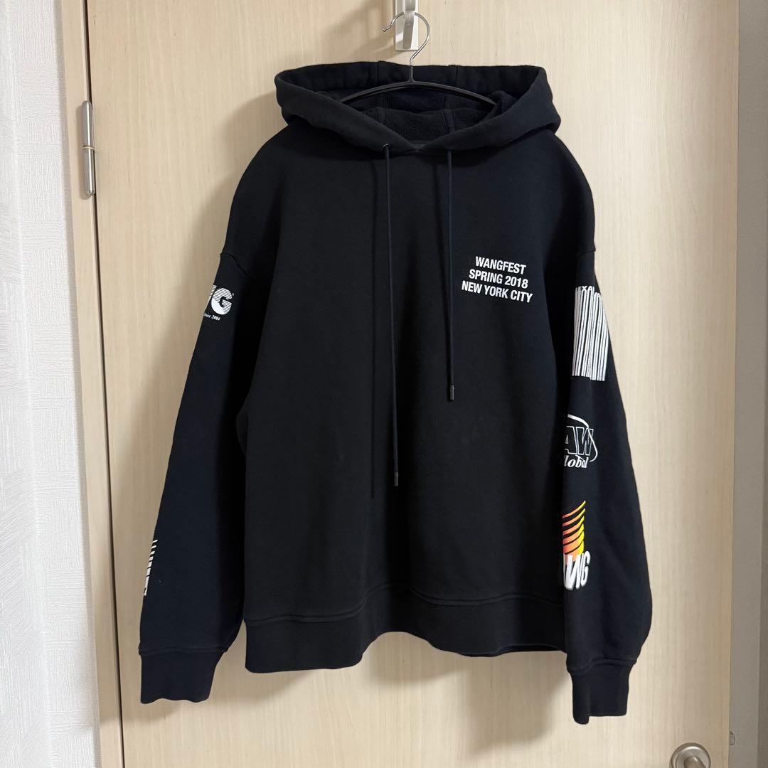 美品 アレキサンダーワン スウェットパーカー フーディー ユニセックス